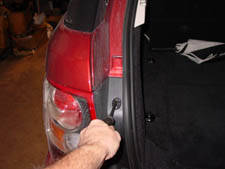 remove the left tail light assembly